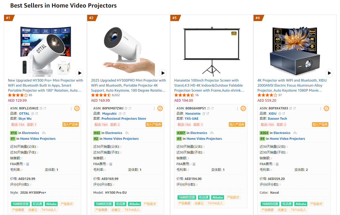 LCD projector F3-Amazon Top5