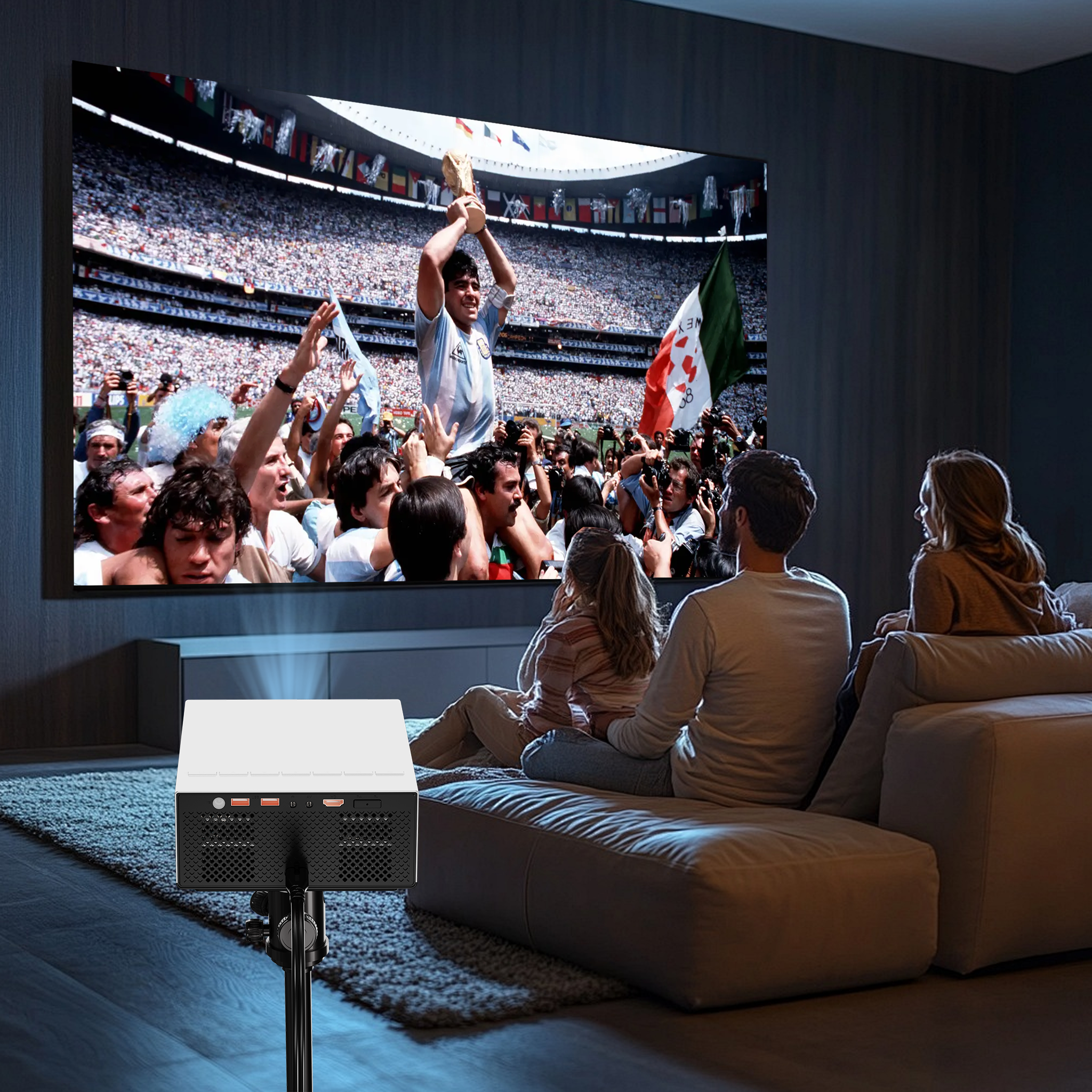 Big Screen for World Cup, ByteSense F3 Projector for Big Screen!
